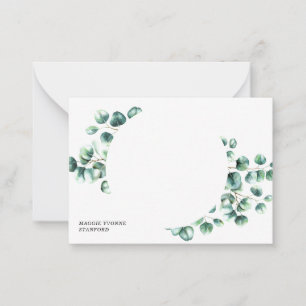 Cartes à notes personnalisées Eucalyptus Feuilles