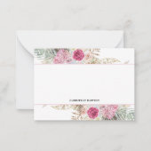 Cartes à notes personnalisées Fuchsia rose (Devant)