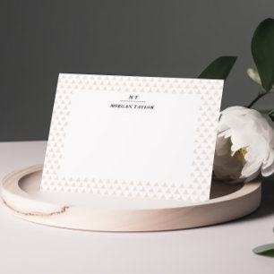 Cartes à notes personnalisées Little Beige Triangl