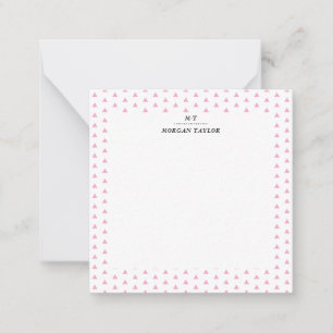 Cartes à notes personnalisées Little Rose Triangle