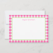 Cartes à notes personnalisées Plaid Buffalo (Devant)