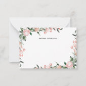 Cartes à notes personnalisées rose pâle (Devant)