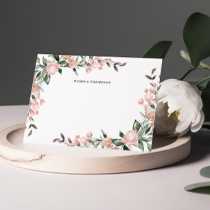 Cartes à notes personnalisées rose pâle