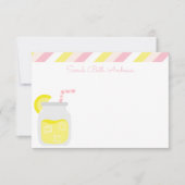 Cartes à notes personnalisées Stripes & Lemonade (Devant)
