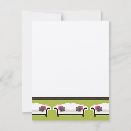 Cartes À Notes Plat Chic Decor (GG) (Devant)