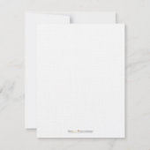 Cartes à notes plates personnalisées Damask Elegan (Dos)