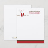 Cartes à notes plates personnalisées Little Birdie (Devant / Derrière)