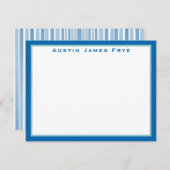 Cartes à notes plates personnalisées Papeterie pou (Devant / Derrière)