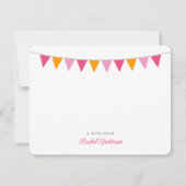 Cartes à notes plates pour Monogramme de Bung mode (Devant)