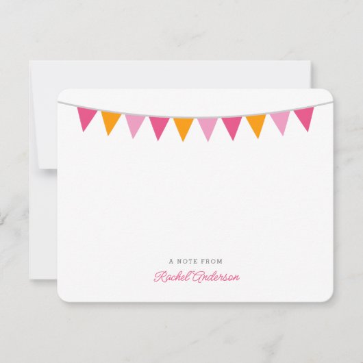 Cartes à notes plates pour Monogramme de Bung mode (Devant)