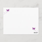 Cartes à notes plats de fée adorables (Dos)