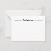 Cartes à notes simples et simples (Devant)