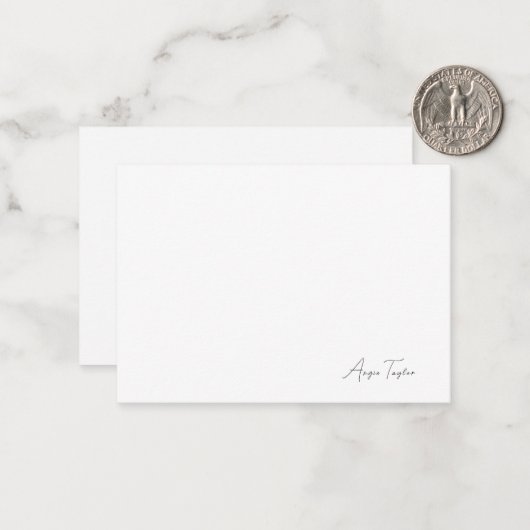Cartes à notes simples et simples (Devant/Arrière en situation)