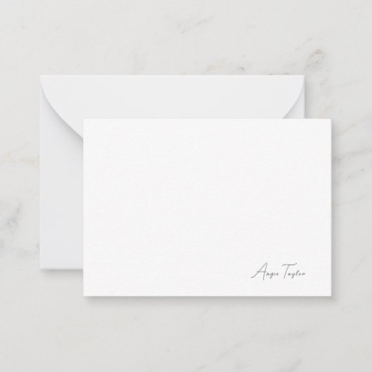 Cartes à notes simples et simples (Devant)