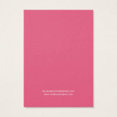 Cartes à oreille Arrière - plan couleur rose orang (Dos)