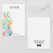 Cartes à oreilles florales à thème (Devant / Derrière)