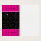 Cartes à oreilles personnalisées Frappes à Damas r (Devant & derrière)