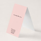 Cartes à oreilles Tentfold Rose Custom Floral Plaq (Dos)