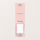 Cartes à oreilles Tentfold Rose Custom Floral Plaq (Extérieur déplié)