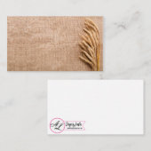 Cartes à placer vierges Blé sur Burlap Sack Countr (Devant / Derrière)