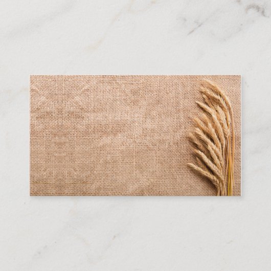 Cartes à placer vierges Blé sur Burlap Sack Countr (Devant)