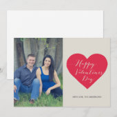 Cartes à plat de la Journée des Valentines au coeu (Devant / Derrière)