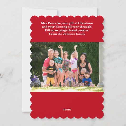 Cartes à plat Noël en pain d'épice (Dos)