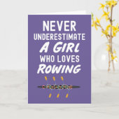 Cartes à ramer roses mignonnes pour filles (Fleur jaune)