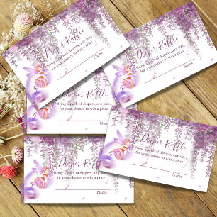 Cartes à rayures magiques Baby showers de fée