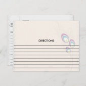 Cartes à recette Cute Peacock (Devant / Derrière)