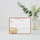 Cartes à recette pour les biscuits de Noël Cuisine (Debout devant)