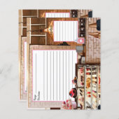 Cartes à recettes de boulangerie (Devant / Derrière)
