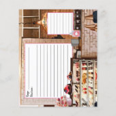 Cartes à recettes de boulangerie (Dos)