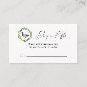 Cartes à roulettes Baby shower de canard Mallard