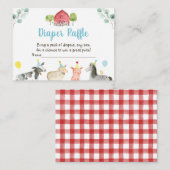 Cartes à roulettes Baby shower de verdure agricole (Devant / Derrière)