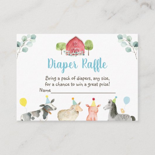 Cartes à roulettes Baby shower de verdure agricole (Devant)