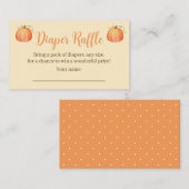 Cartes à roulettes de Baby shower d'automne (Devant / Derrière)