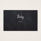 Cartes à roulettes de Baby shower de calque rustiq (Dos)