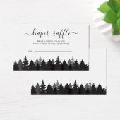 Cartes à roulettes de Baby shower de sapin rustiqu (Bureau)