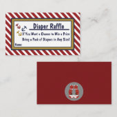 Cartes à roulettes de Baby shower marin (Devant / Derrière)