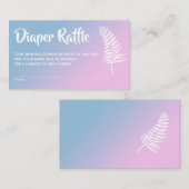 Cartes à roulettes de Baby shower rose et bleu Omb (Devant / Derrière)