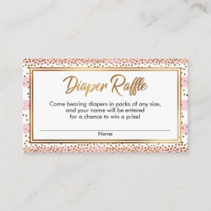 Cartes à roulettes de couches Confetti, Roses et B