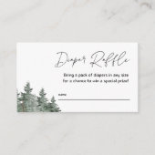 Cartes à roulettes du Baby shower d'hiver de monta (Devant)