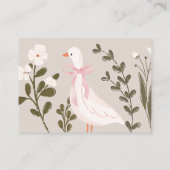 Cartes à roulettes en Baby shower d'oie (Dos)