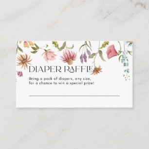 Cartes à roulettes fleur sauvage pour Baby shower