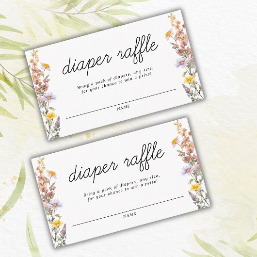 Cartes à roulettes Fleurs sauvages Baby showers Sp