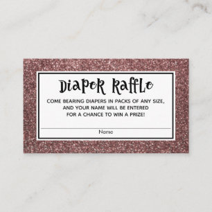 Cartes à roulettes rose Parties scintillant or Bab