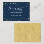 Cartes à roulettes Twinkle Star Navy et Gold Diape (Devant / Derrière)