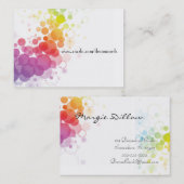 Cartes abstraites de profil de concepteur (Devant / Derrière)