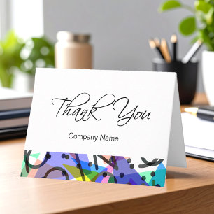 Cartes abstraites modernes de Merci d'affaires